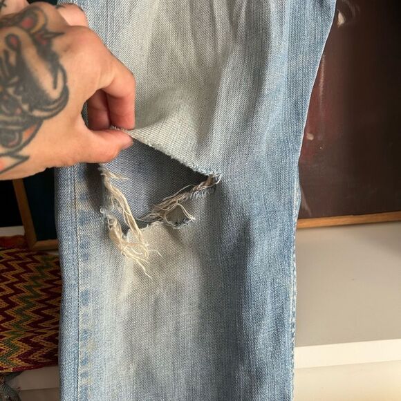 Fifty five Diesel Stylish Light Blue Men's Skinny Jeans 32 4 Button Fly - Picture 13 of 16